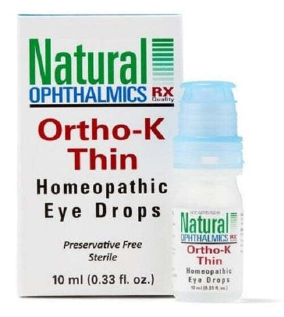 Natural Ophthalmics - Ortho-K Thin - Eye Drops - Bottle of 10 ml - EXP 10/31/24