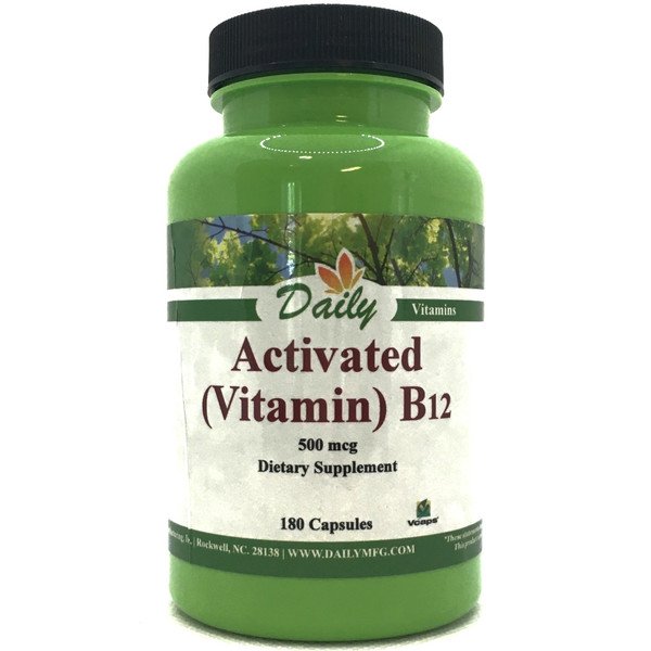 Vitamin B12 Methylcobalamin Methyl cobalamin Dietary supplement for red blood cell formation dna synthesis cardiovascular health homocysteine metabolism cognitive function restful sleep - 100 Capsules bottle