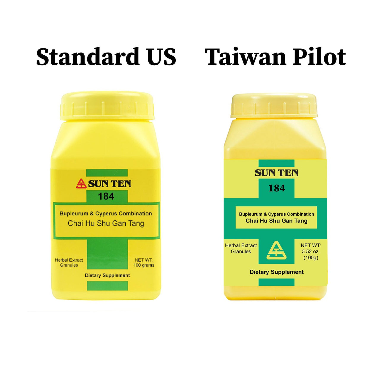 Sun Ten Chai Hu Shu Gan Tang Bupleurum & Cyperus Combination 184 Granules bottle