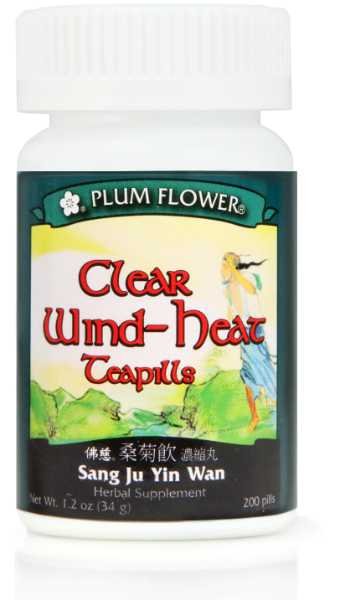 Clear Wind Heat Teapills (Sang Ju Yin Wan), 200 ct, Plum Flower bottle