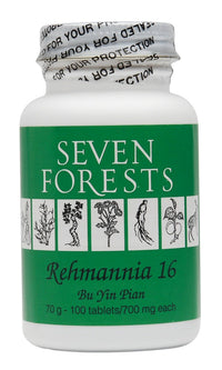 Seven Forests Rehmannia 16, 100 Tablets bottle