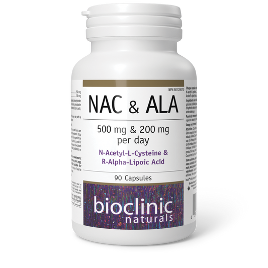 Bioclinic Naturals NAC & ALA 90 Capsules