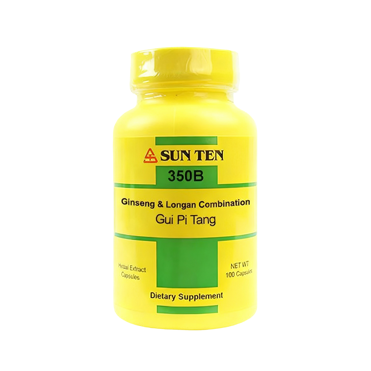 Sun Ten - Ginseng & Longan Combination/GUI Pi Tang 350B, 100 Capsules
