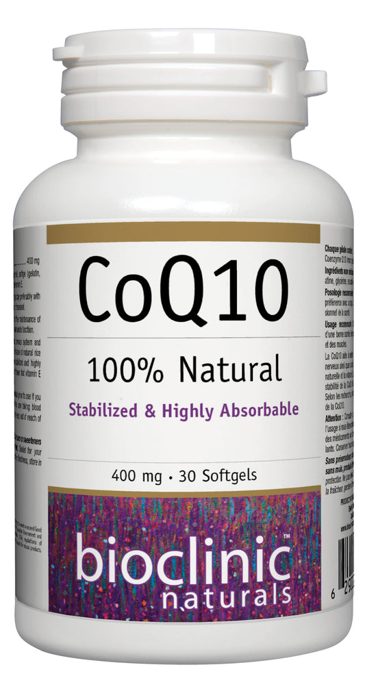 Bioclinic Naturals - Coq10 400 mg - 30 Softgels