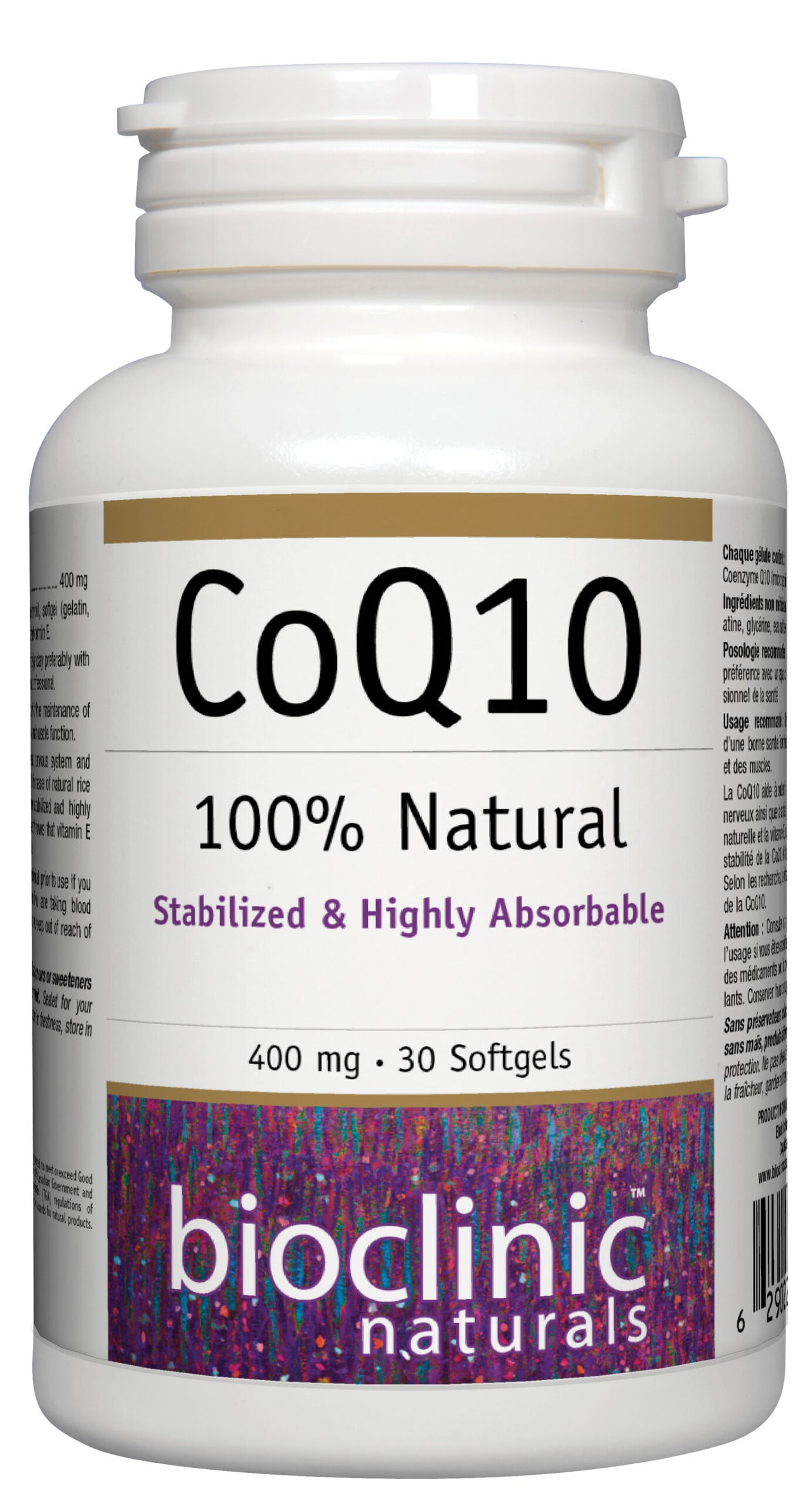Bioclinic Naturals - Coq10 400 mg - 30 Softgels