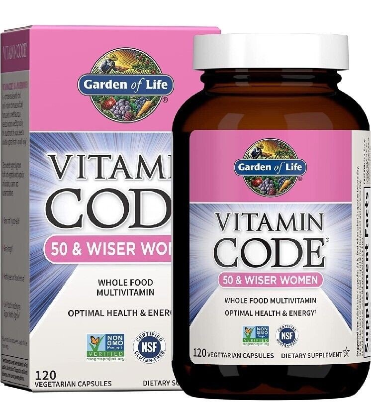 Garden Of Life, Vitamin Code 50 Wiser Womens Multi, 120 Veg Capsules