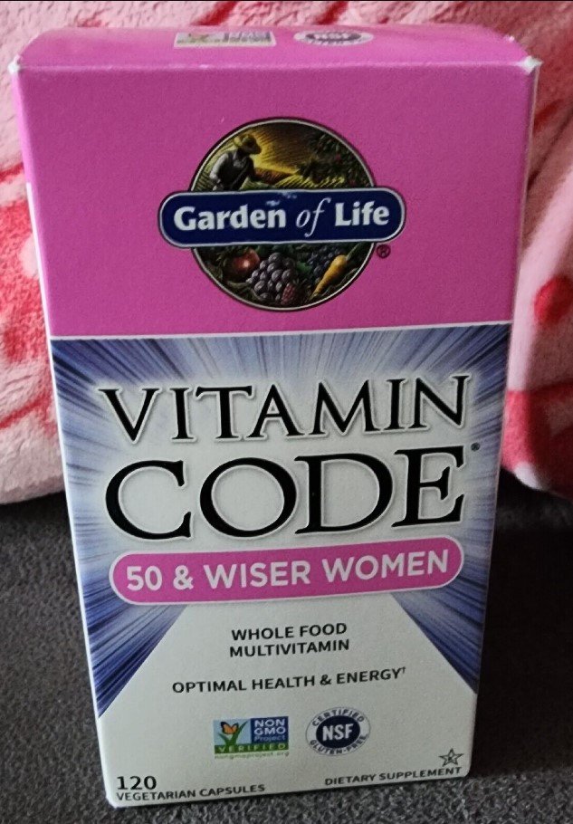 Garden Of Life, Vitamin Code 50 Wiser Womens Multi, 120 Veg Capsules bottle