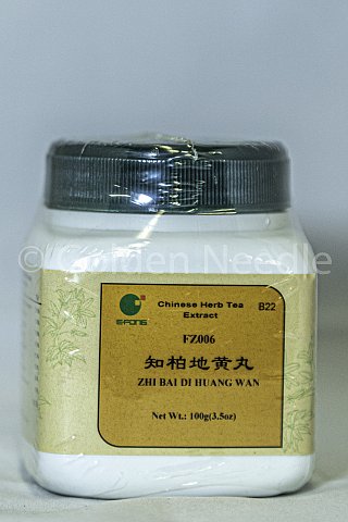 Zhi Bai Di Huang Wan - Anemarrhena, Phellodendron & Rehmannia Formula, 100gm,(E-Fong) bottle